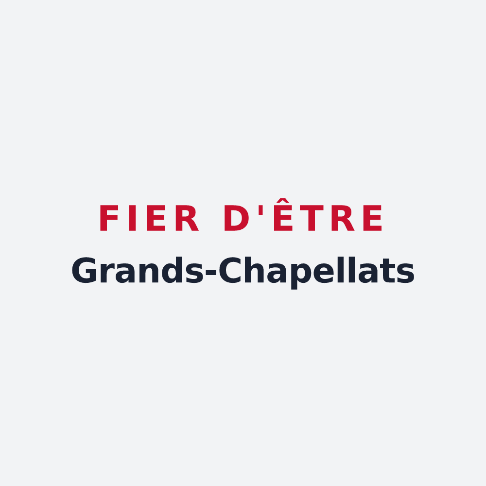Poster « Fier d'être Grands-Chapellats » — design pour Les Grandes-Chapelles