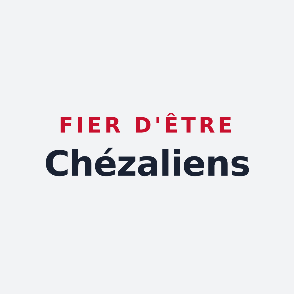 Poster « Fier d'être Chézaliens » — design pour Les Grands-Chézeaux