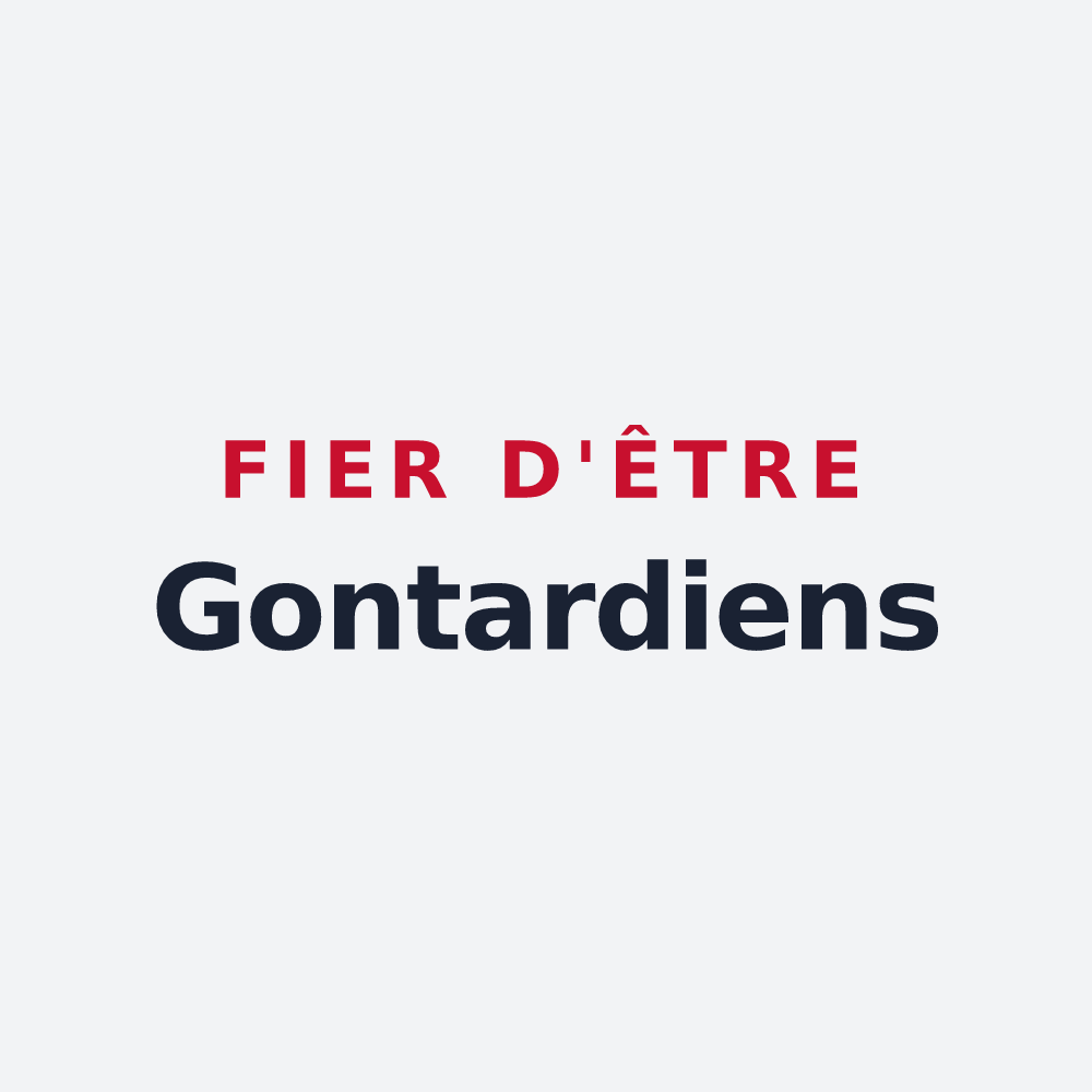 Poster « Fier d'être Gontardiens » — design pour Les Granges-Gontardes