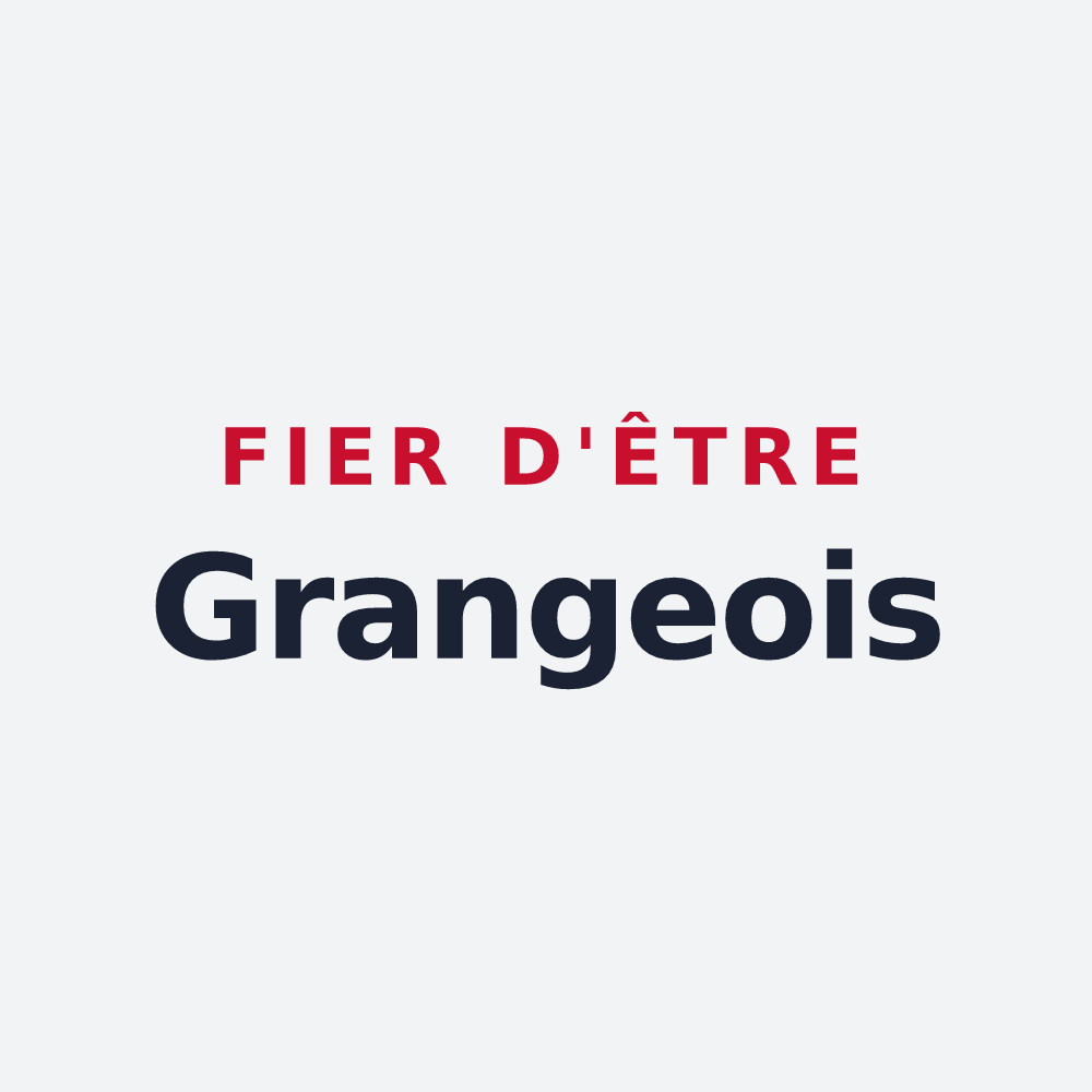 Poster « Fier d'être Grangeois » — design pour Les Granges-le-Roi