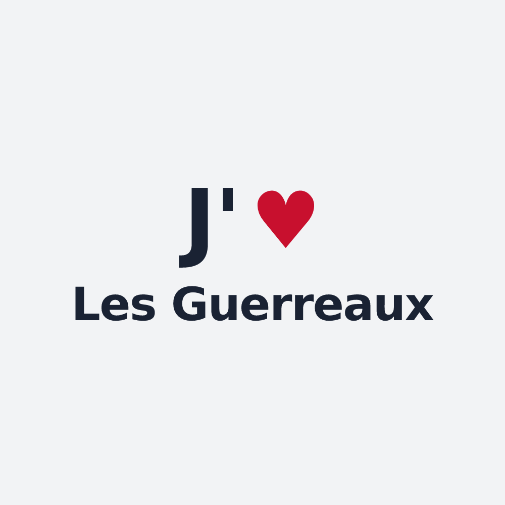 Poster personnalisé Les Guerreaux — design J'aime Les Guerreaux