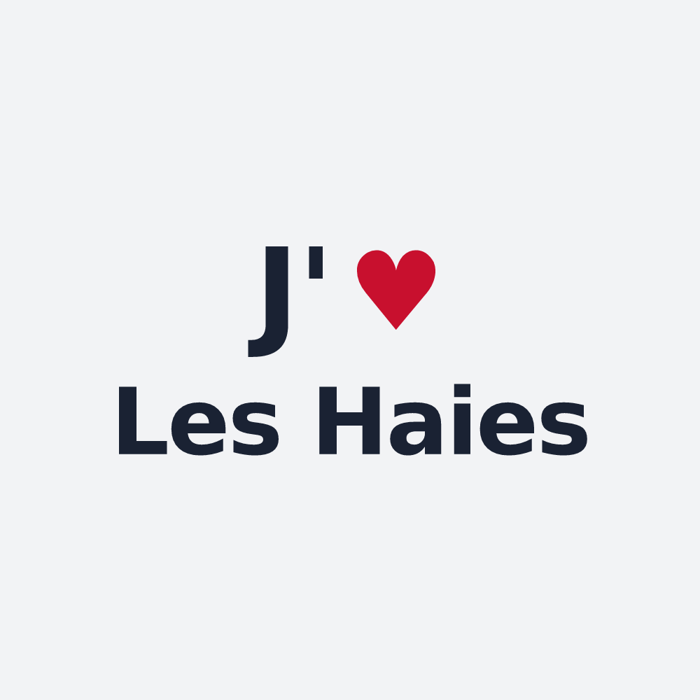 Poster personnalisé Les Haies — design J'aime Les Haies
