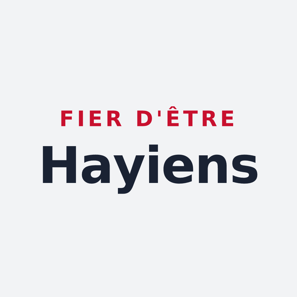 Poster « Fier d'être Hayiens » — design pour Les Hayes