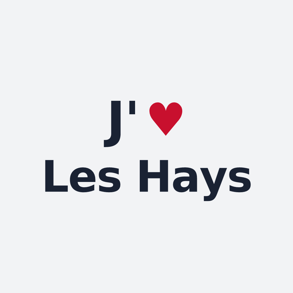 Poster personnalisé Les Hays — design J'aime Les Hays