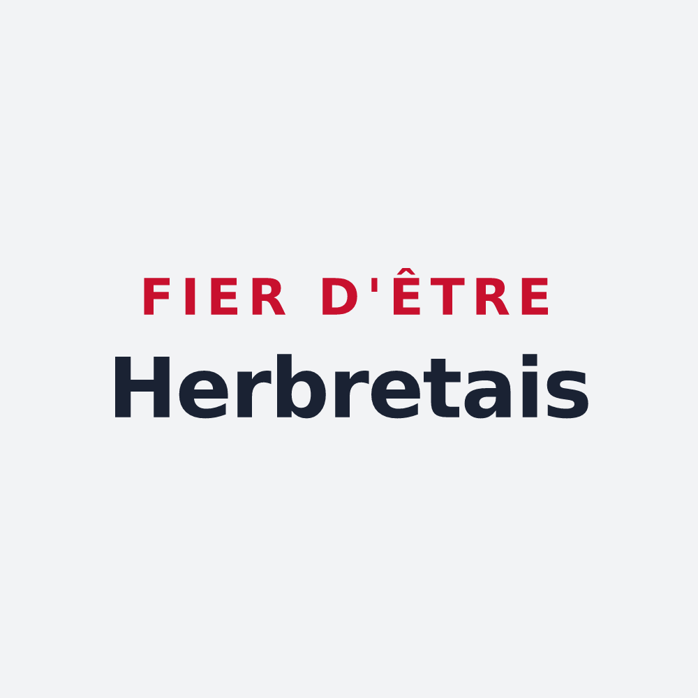 Poster « Fier d'être Herbretais » — design pour Les Herbiers