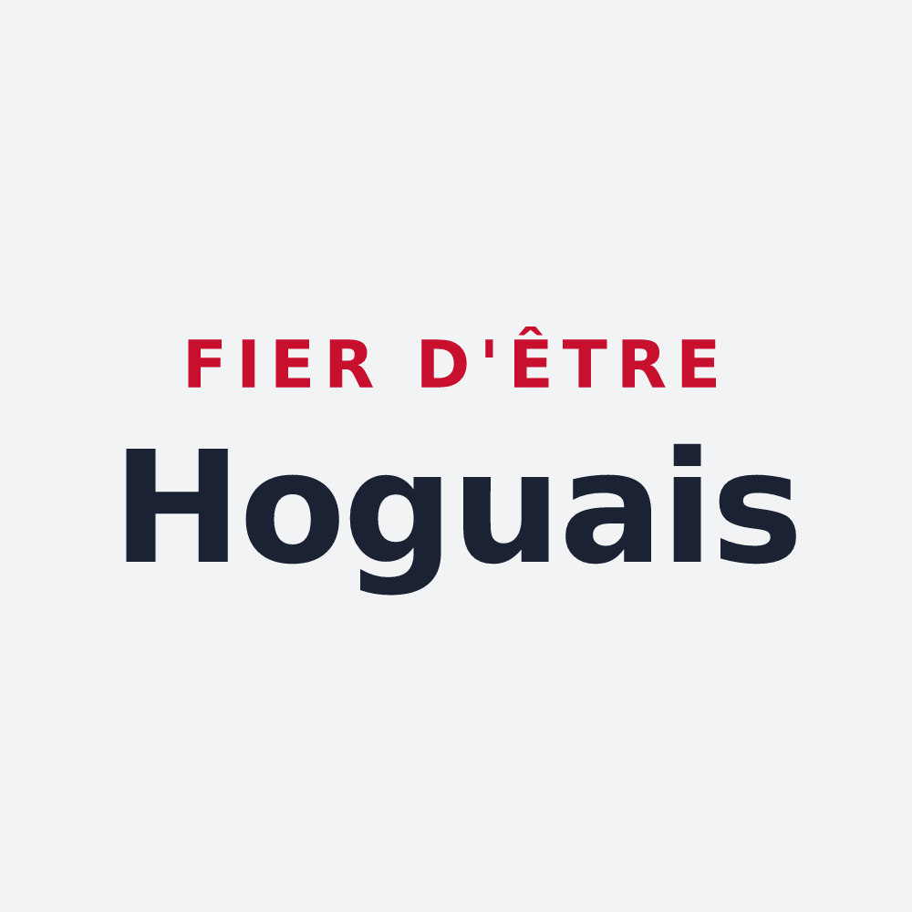 Poster « Fier d'être Hoguais » — design pour Les Hogues