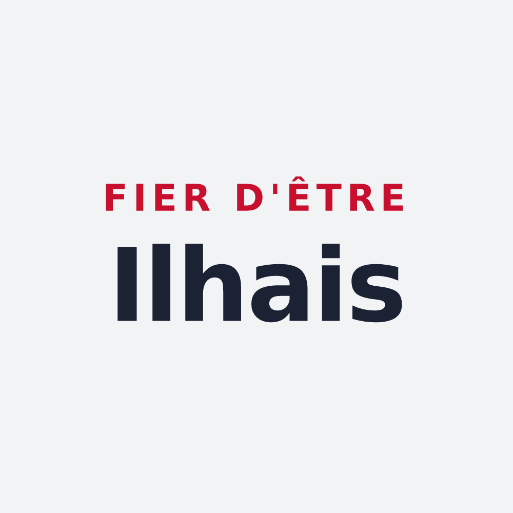 Poster « Fier d'être Ilhais » — design pour Les Ilhes