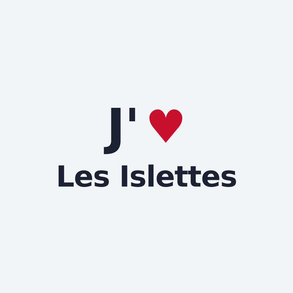 Poster personnalisé Les Islettes — design J'aime Les Islettes