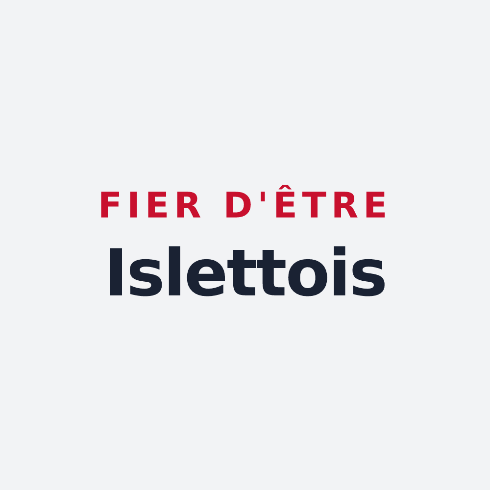 Poster « Fier d'être Islettois » — design pour Les Islettes