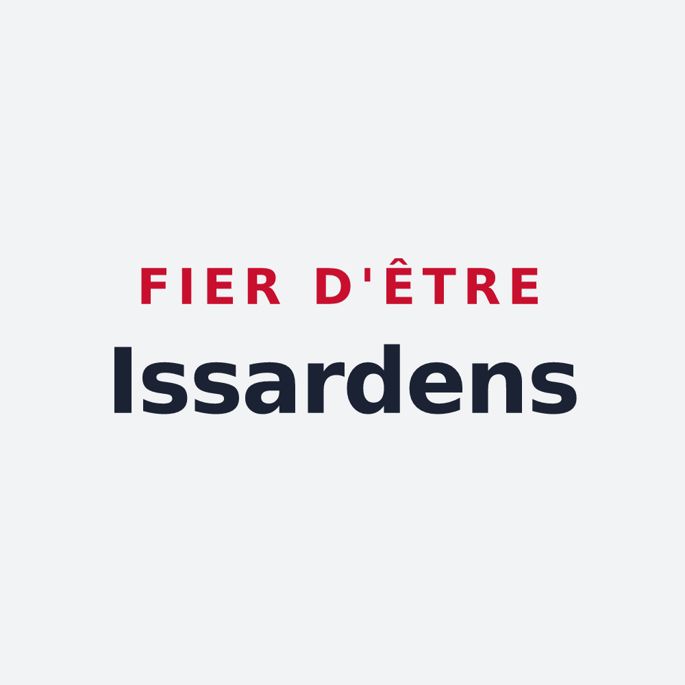 Poster « Fier d'être Issardens » — design pour Les Issards