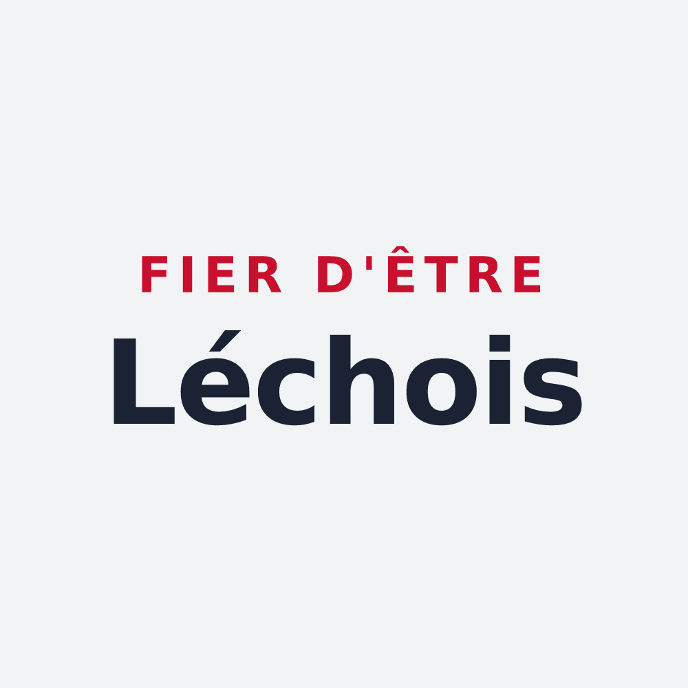 Poster « Fier d'être Léchois » — design pour Les Lèches