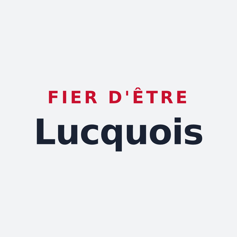 Poster « Fier d'être Lucquois » — design pour Les Lucs-sur-Boulogne