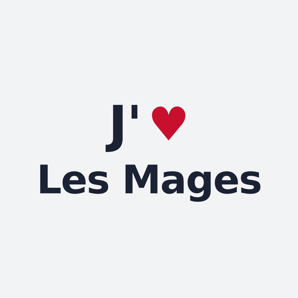 Poster personnalisé Les Mages — design J'aime Les Mages