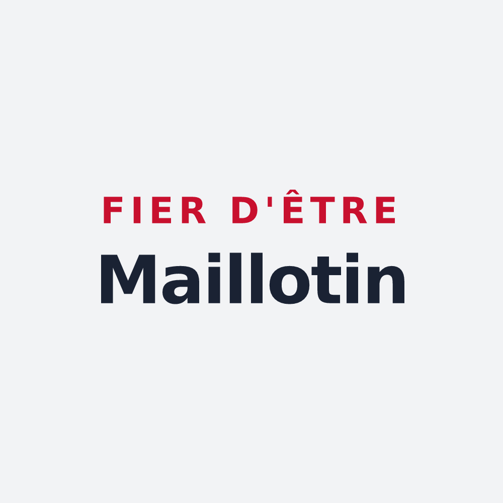 Poster « Fier d'être Maillotin » — design pour Les Maillys