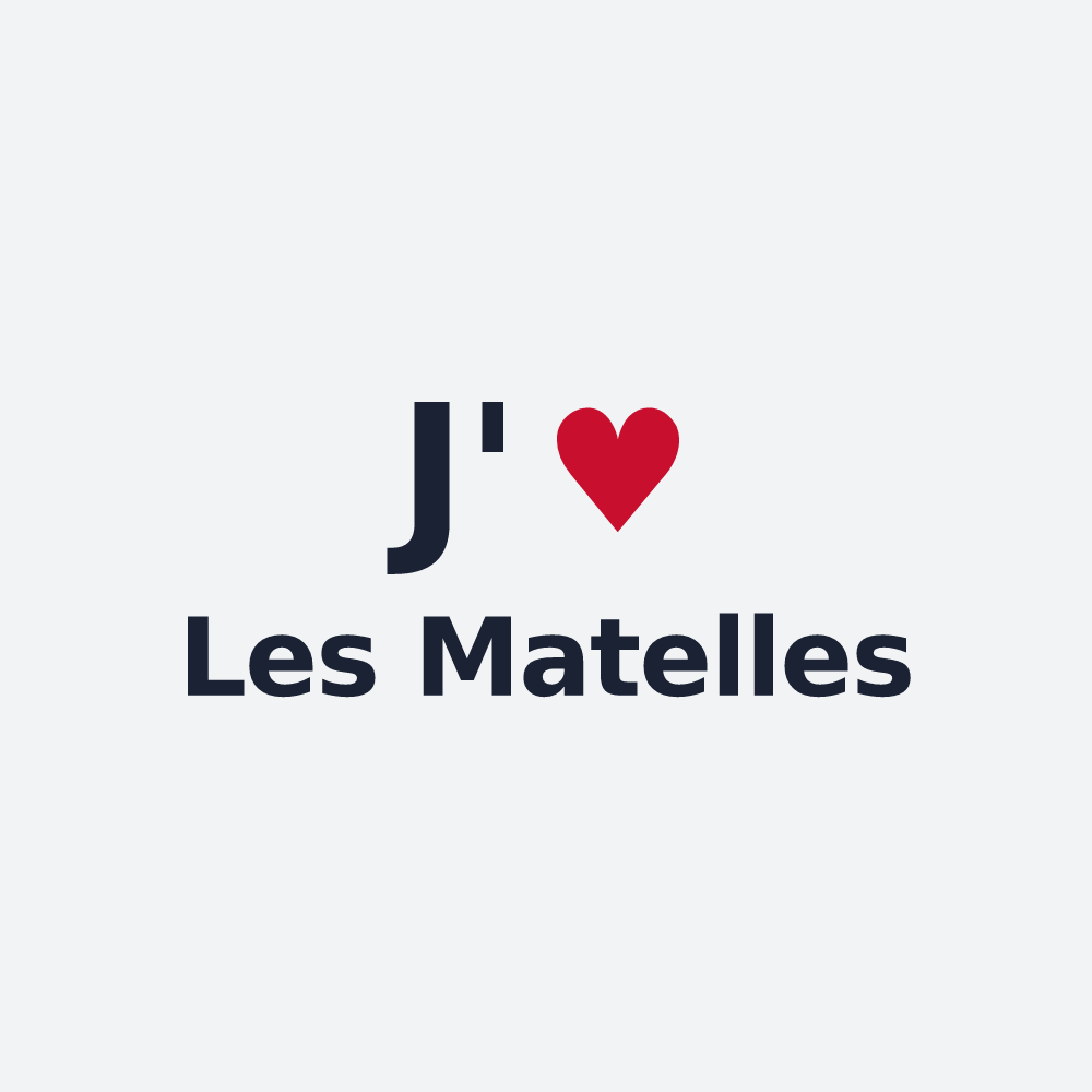 Poster personnalisé Les Matelles — design J'aime Les Matelles
