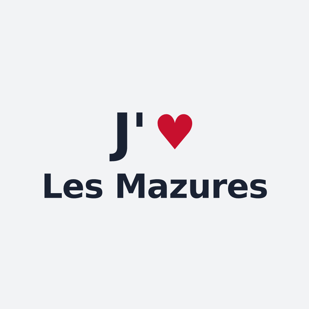 Poster personnalisé Les Mazures — design J'aime Les Mazures
