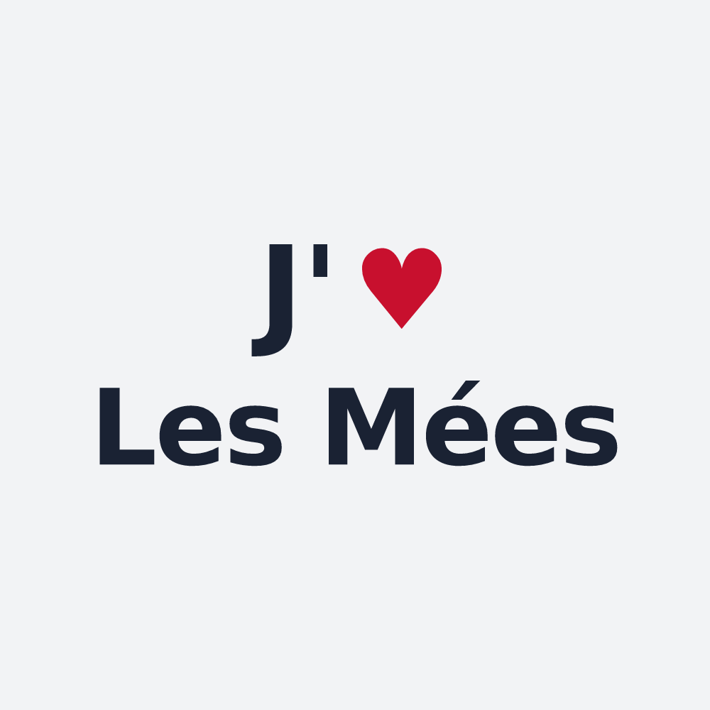 Poster personnalisé Les Mées — design J'aime Les Mées