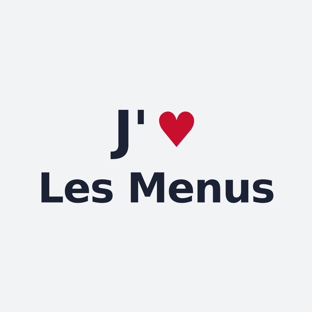Poster personnalisé Les Menus — design J'aime Les Menus