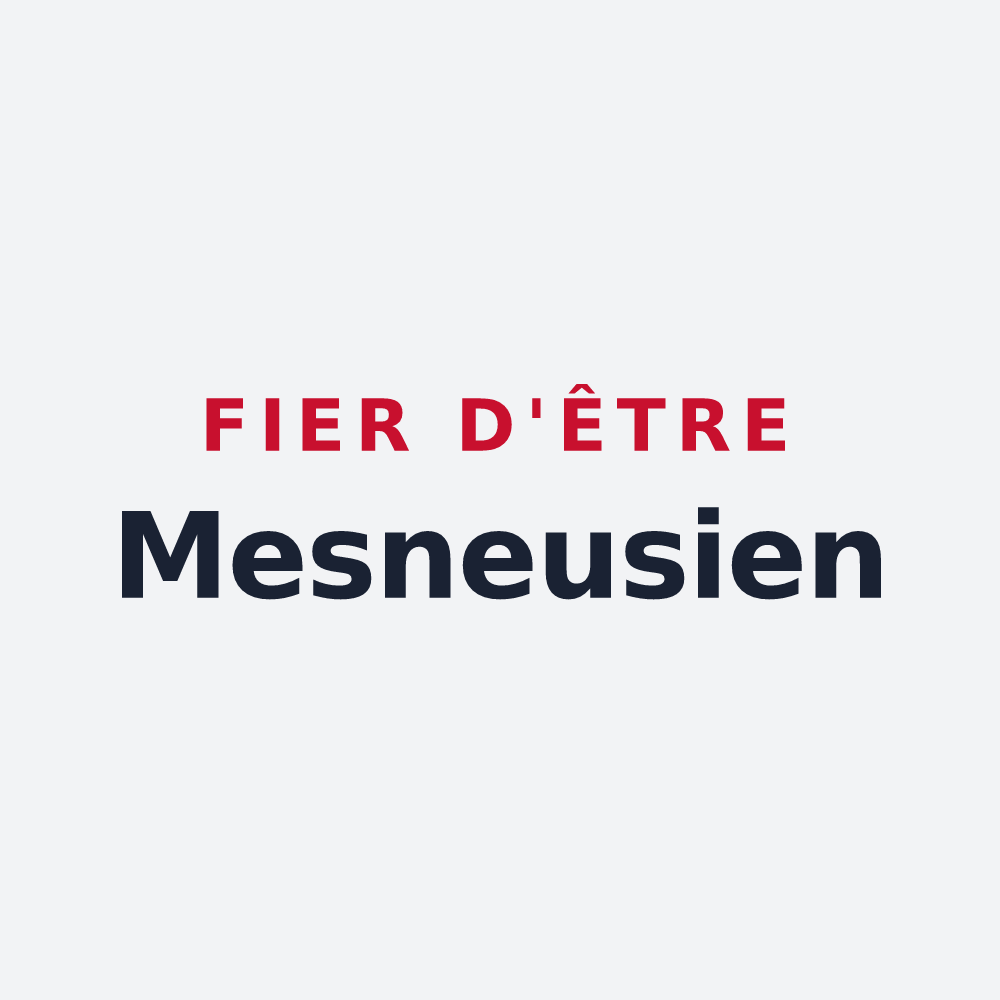 Poster « Fier d'être Mesneusien » — design pour Les Mesneux