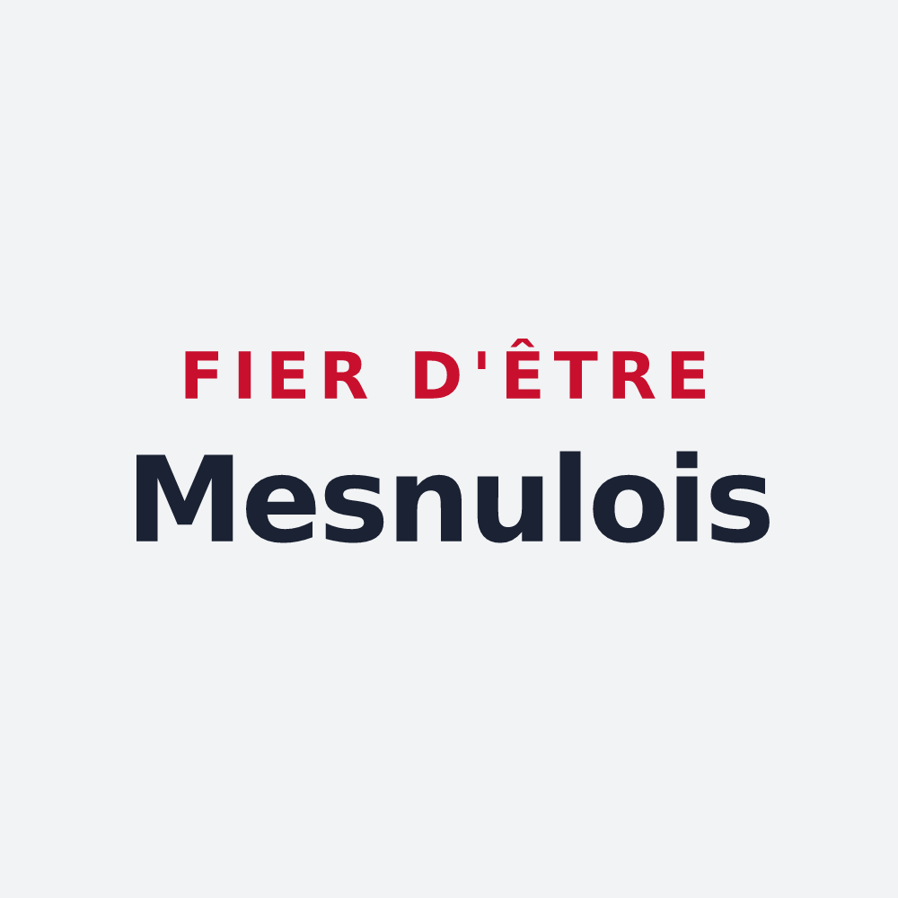 Poster « Fier d'être Mesnulois » — design pour Les Mesnuls