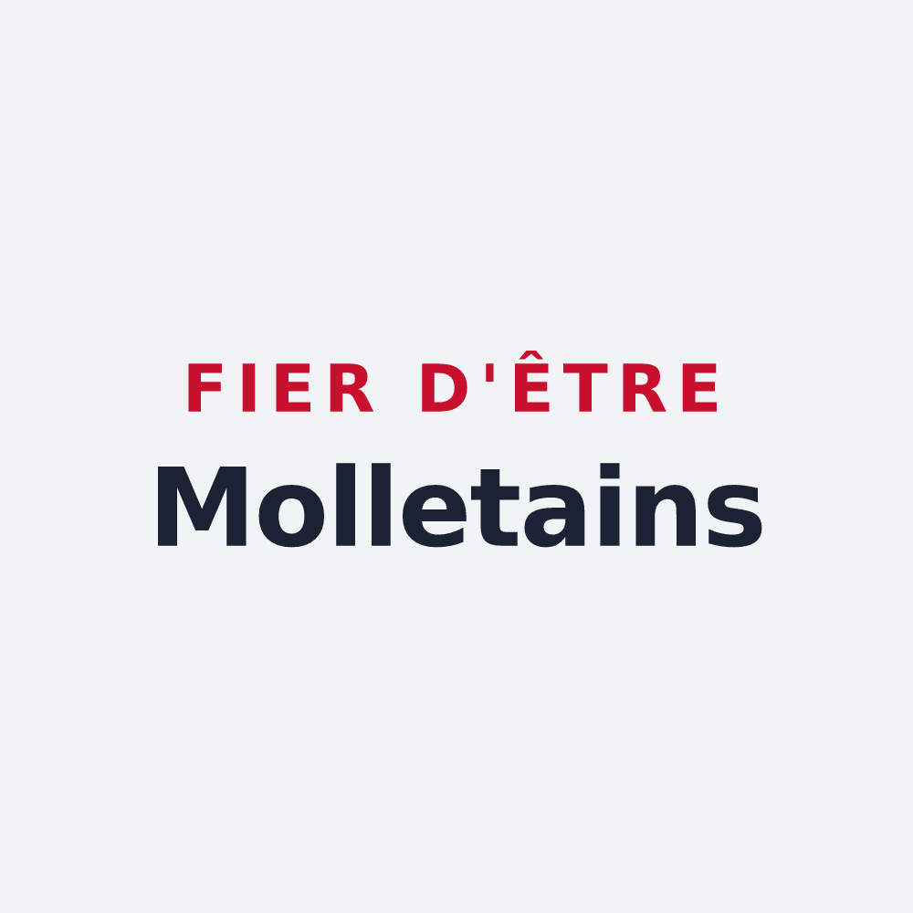 Poster « Fier d'être Molletains » — design pour Les Mollettes