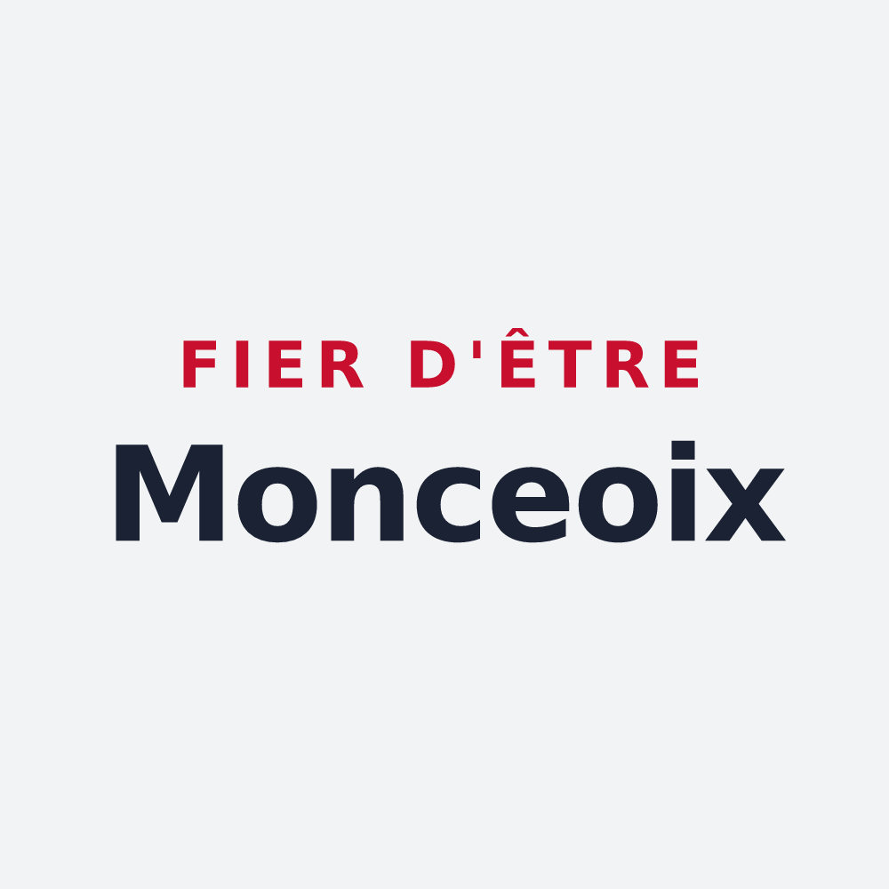 Poster « Fier d'être Monceoix » — design pour Les Monceaux