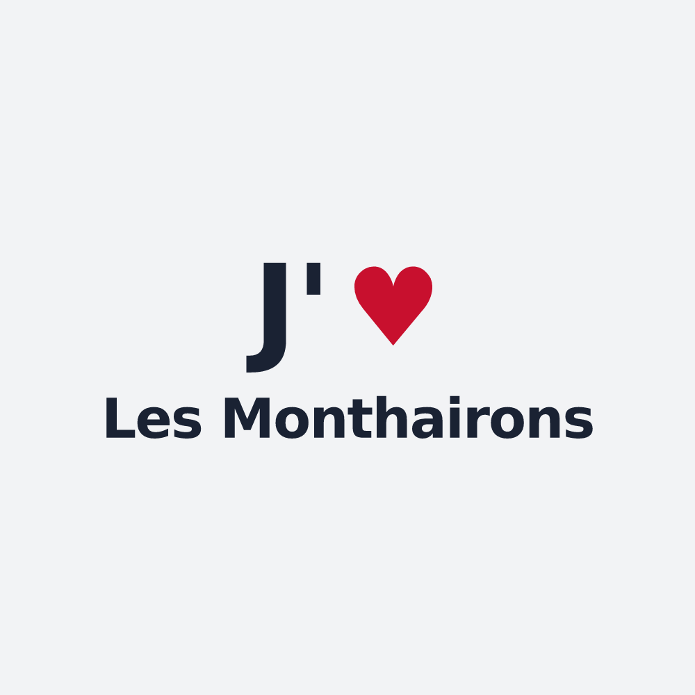 Poster personnalisé Les Monthairons — design J'aime Les Monthairons