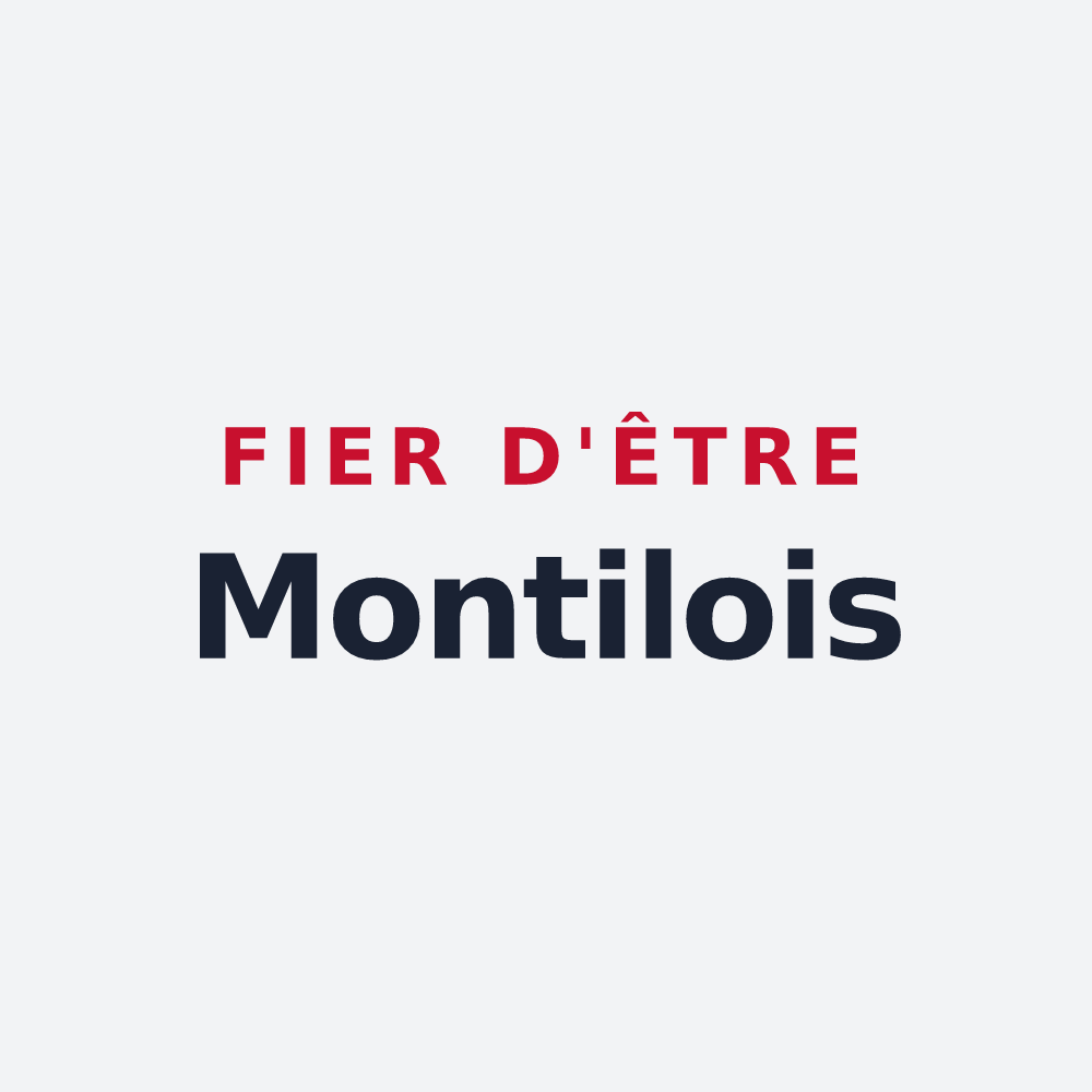 Poster « Fier d'être Montilois » — design pour Les Montils