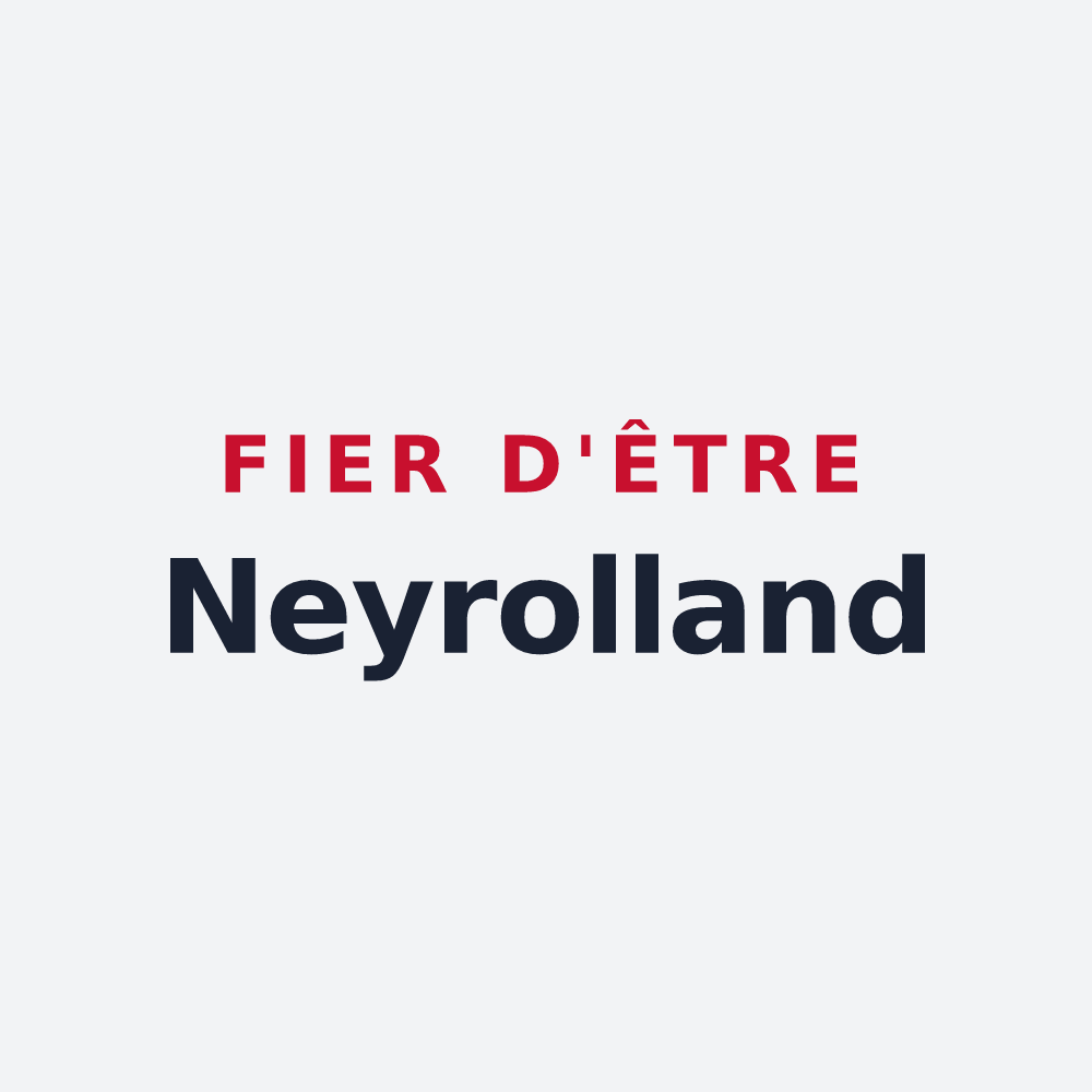 Poster « Fier d'être Neyrolland » — design pour Les Neyrolles