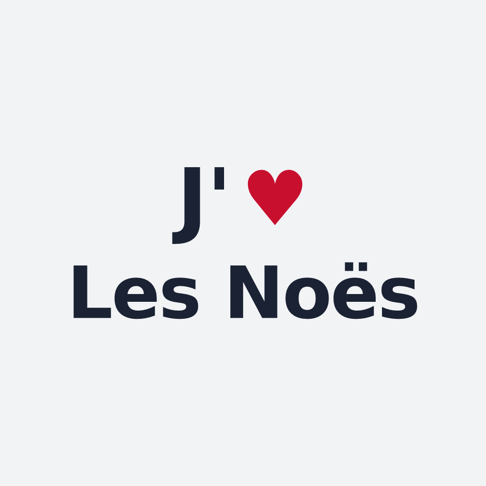 Poster personnalisé Les Noës — design J'aime Les Noës