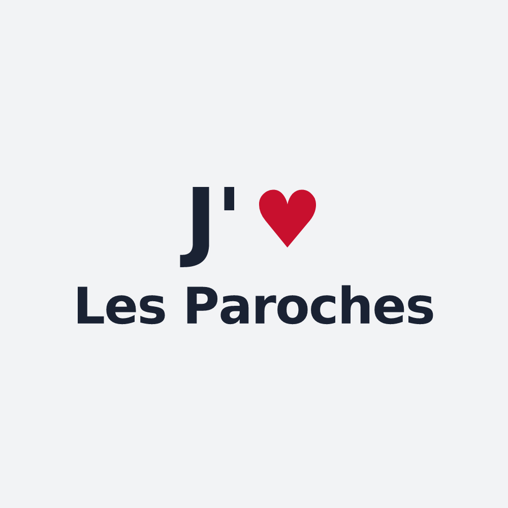 Poster personnalisé Les Paroches — design J'aime Les Paroches