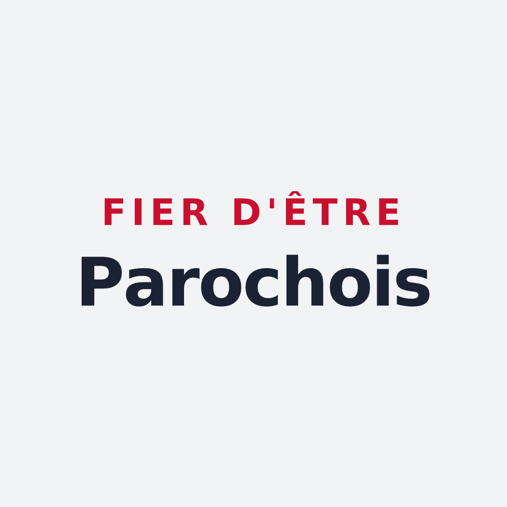 Poster « Fier d'être Parochois » — design pour Les Paroches