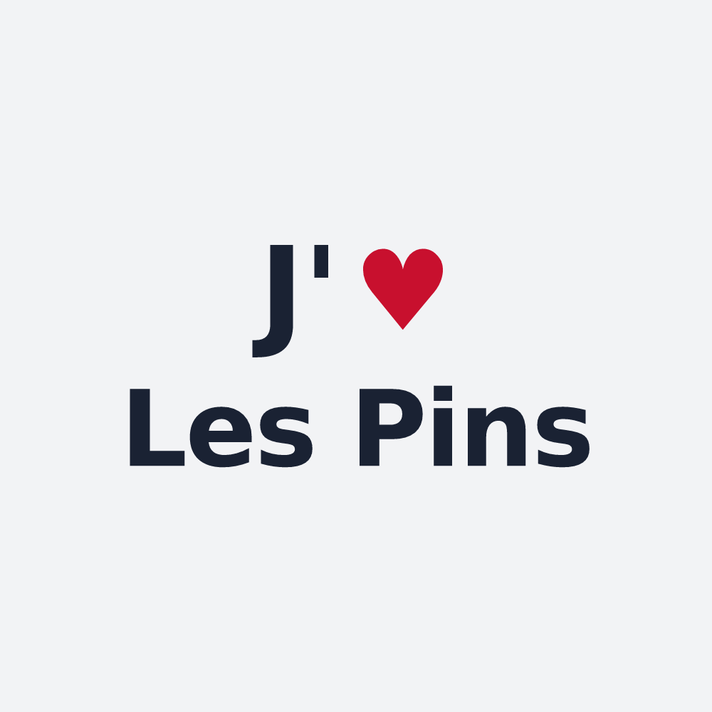 Poster personnalisé Les Pins — design J'aime Les Pins