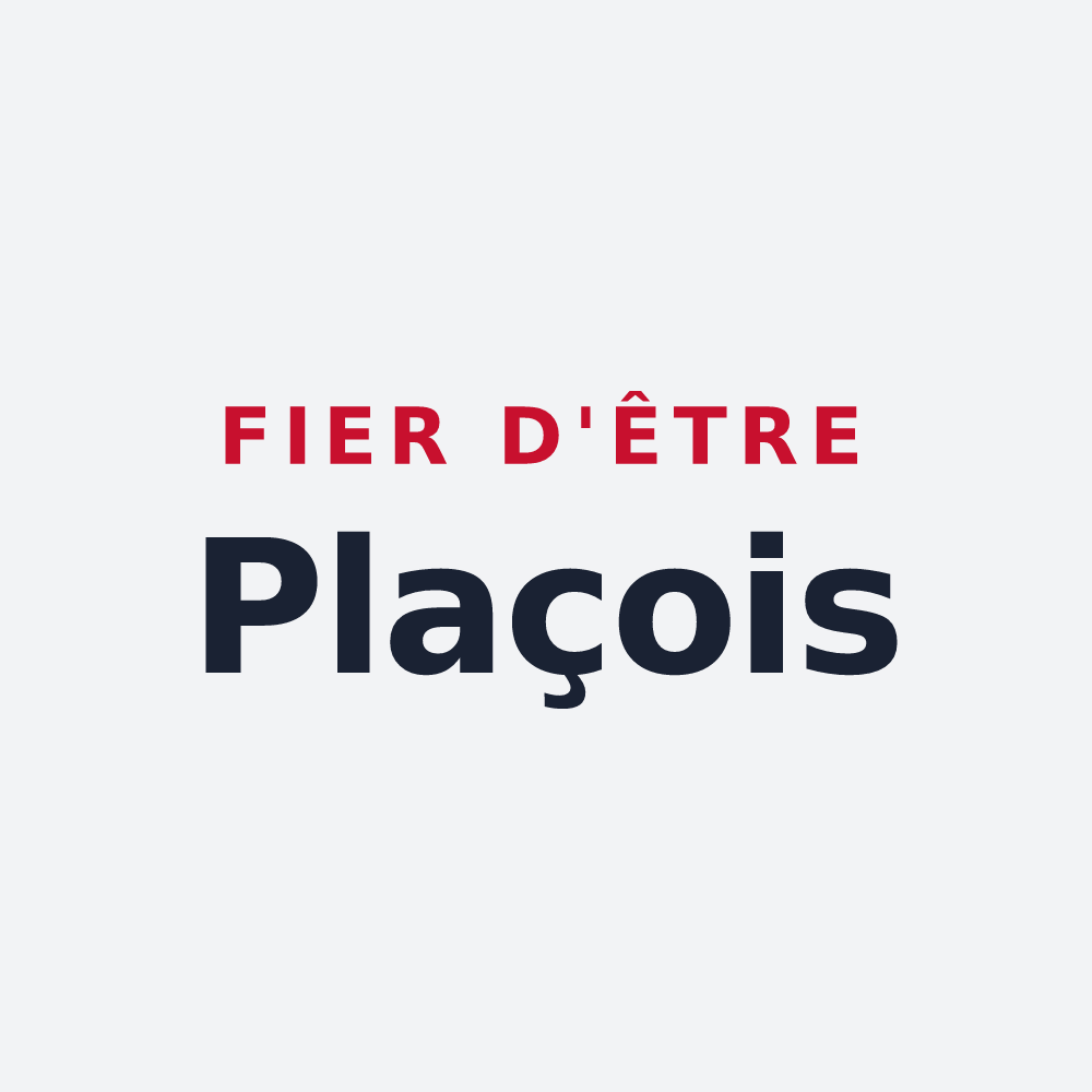Poster « Fier d'être Plaçois » — design pour Les Places