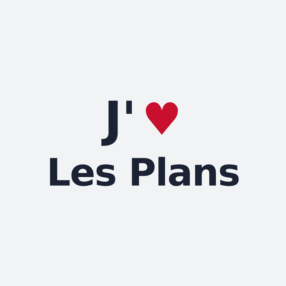 Poster personnalisé Les Plans — design J'aime Les Plans