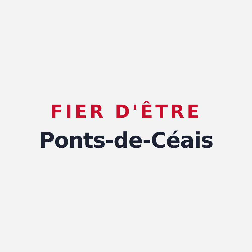 Poster « Fier d'être Ponts-de-Céais » — design pour Les Ponts-de-Cé