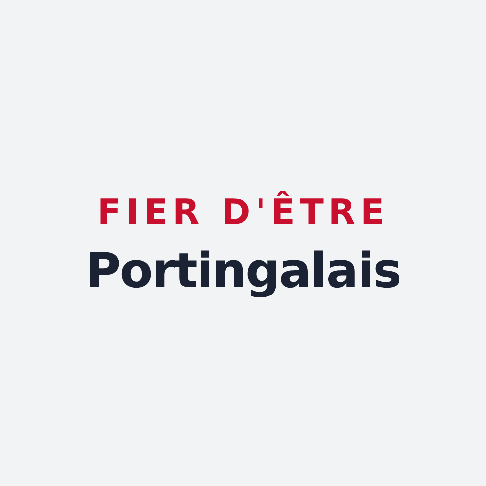 Poster « Fier d'être Portingalais » — design pour Les Portes-en-Ré
