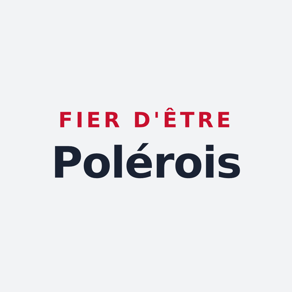Poster « Fier d'être Polérois » — design pour Les Poulières