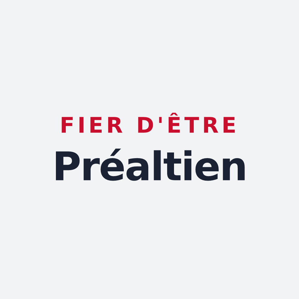 Poster « Fier d'être Préaltien » — design pour Les Préaux
