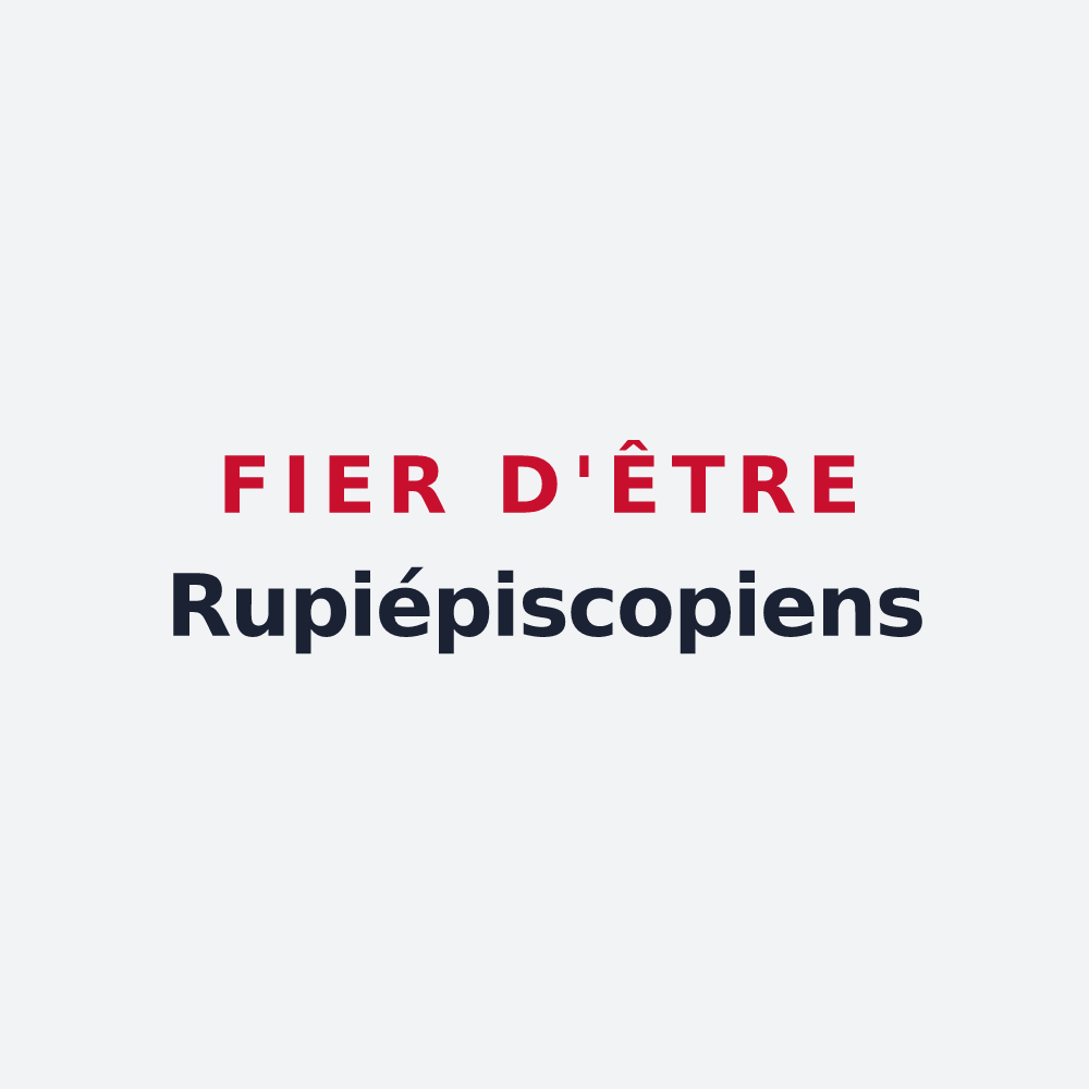 Poster « Fier d'être Rupiépiscopiens » — design pour Les Roches-l'Évêque