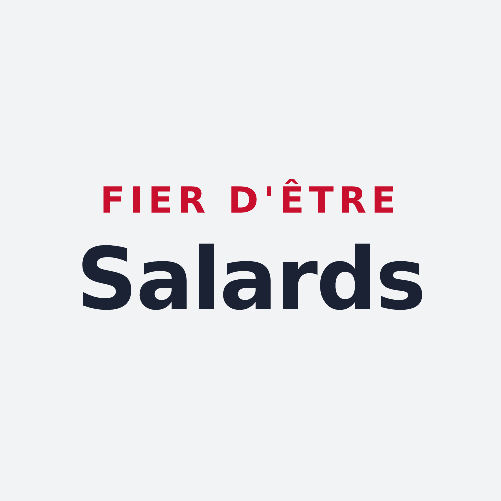 Poster « Fier d'être Salards » — design pour Les Salles