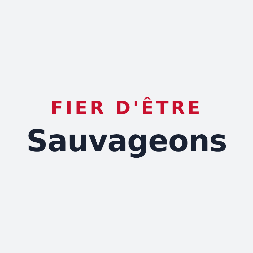 Poster « Fier d'être Sauvageons » — design pour Les Sauvages