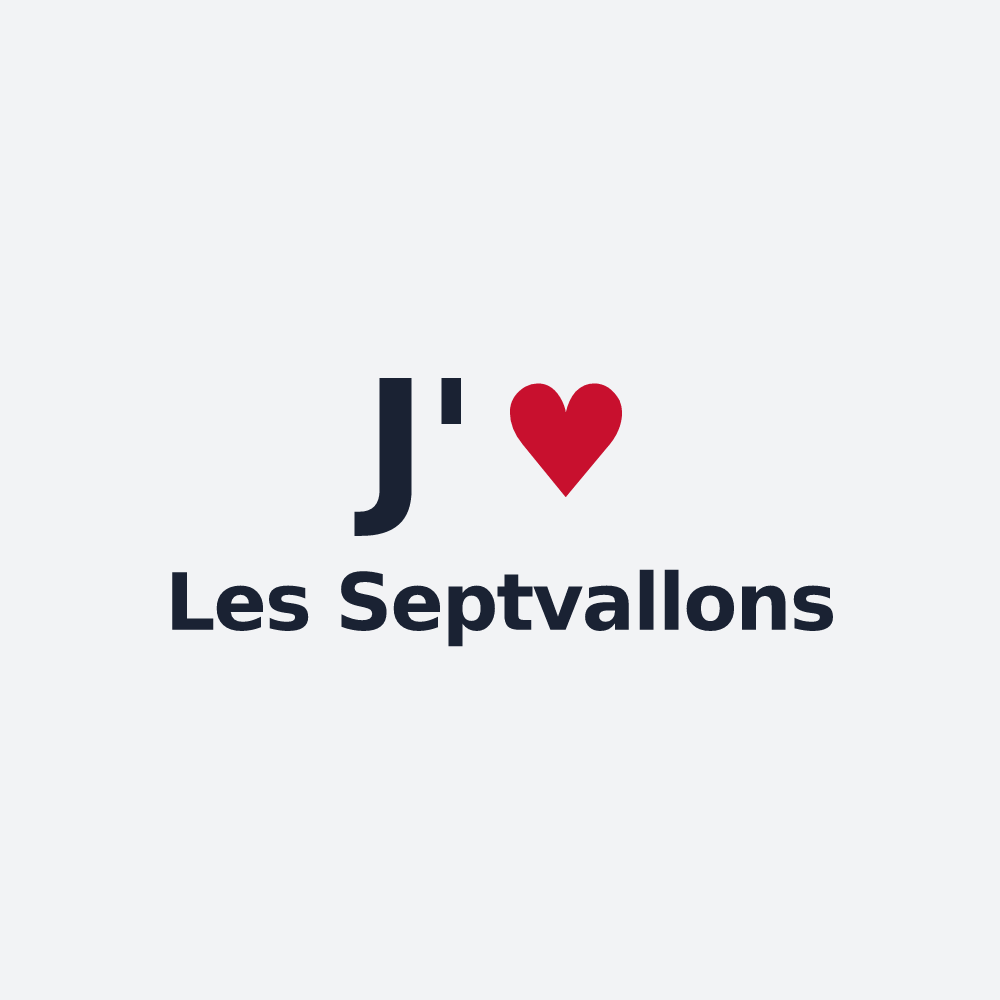 Poster personnalisé Les Septvallons — design J'aime Les Septvallons