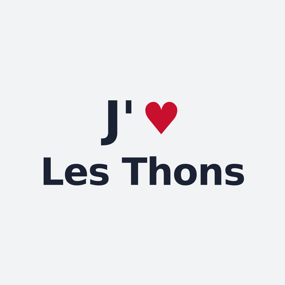 Poster personnalisé Les Thons — design J'aime Les Thons