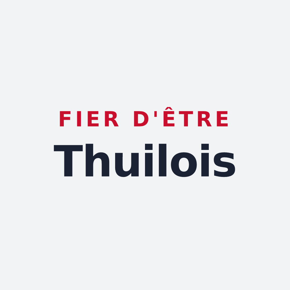 Poster « Fier d'être Thuilois » — design pour Les Thuiles