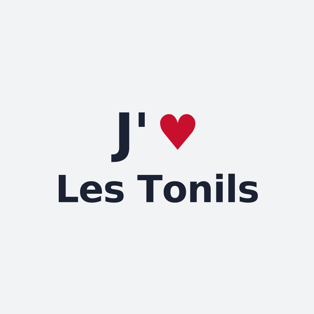 Poster personnalisé Les Tonils — design J'aime Les Tonils
