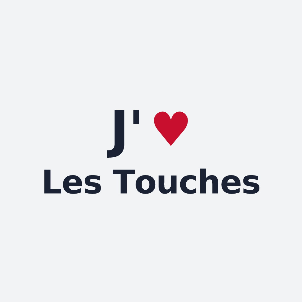 Poster personnalisé Les Touches — design J'aime Les Touches
