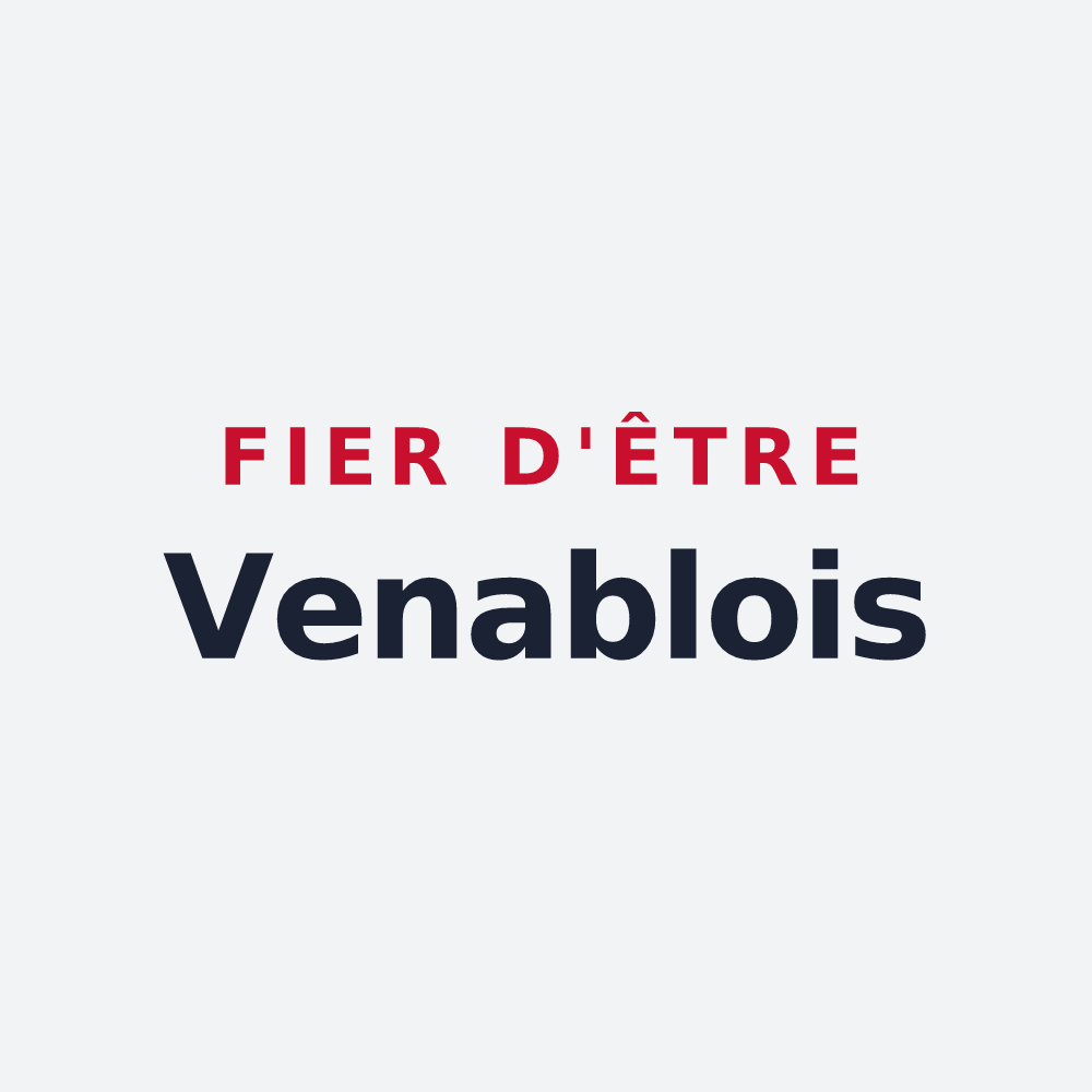 Poster « Fier d'être Venablois » — design pour Les Trois Lacs