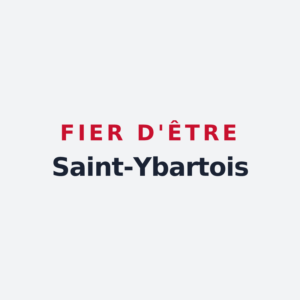Poster « Fier d'être Saint-Ybartois » — design pour Les Trois-Saints
