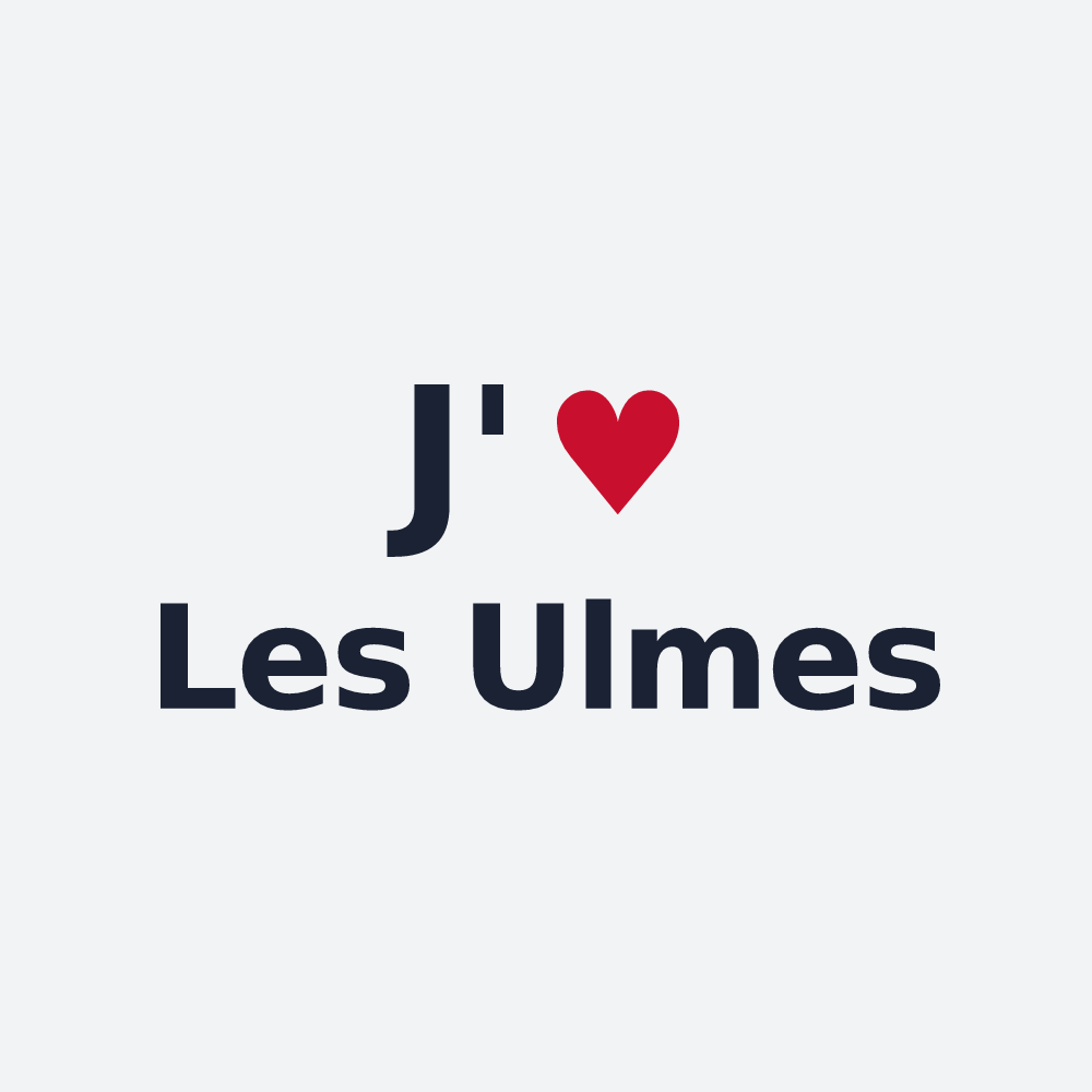 Poster personnalisé Les Ulmes — design J'aime Les Ulmes